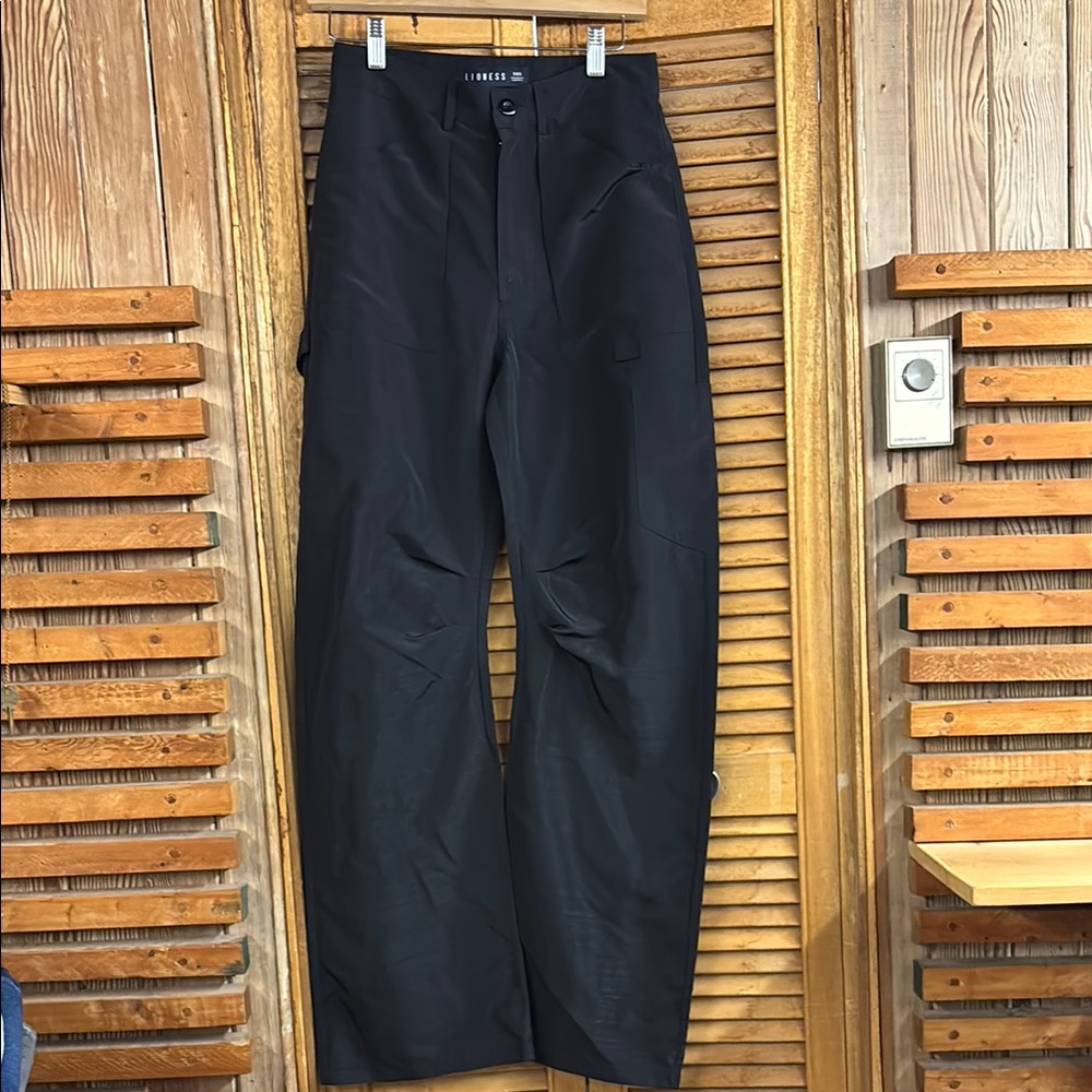 Black High Rise Baggy Pants Grunge Y2K Cyberpunk XXS